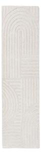 Slonovinový ručne tkaný vlnený behúň 60x230 cm Zen Garden – Flair Rugs