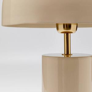 Stolná lampa KARE Loungy, biela, oceľ, výška 38 cm
