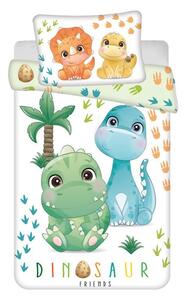 JERRY FABRICS Obliečky do postieľky Dino 02 Bavlna, 100/135, 40/60 cm