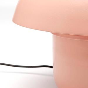 KARE Stolná lampa Mushroom, oranžová, oceľ, výška 27 cm