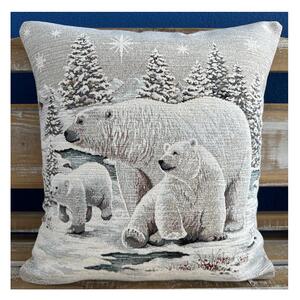 Vianočná gobelínová obliečka na vankúš 42x42 cm Chenille 1245 Farba Viacfarebná Rozmery 42x42 cm