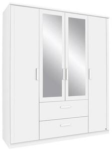 SKRIŇA S OTOČNÝMI DVERAMI, biela, 181/212/58 cm MID.YOU - Skrine, Online Only