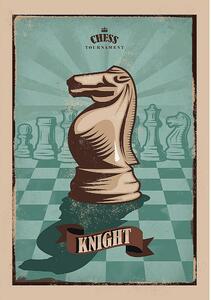Plátno maľba Vintage Chess I
