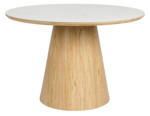 Okrúhly jedálenský stôl s doskou z kameňa ø 115 cm Almira – White Label