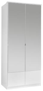SKRIŇA S OTOČNÝMI DVERAMI, biela, 90/199/58 cm MID.YOU - Skrine, Online Only