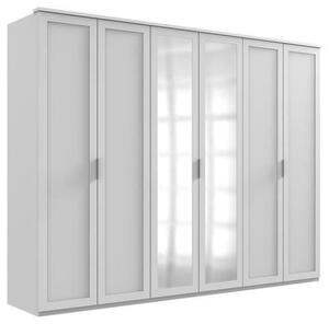 SKRIŇA S OTOČNÝMI DVERAMI, biela, 270/210/58 cm MID.YOU - Skrine, Online Only