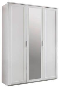 SKRIŇA S OTOČNÝMI DVERAMI, biela, 135/210/58 cm MID.YOU - Skrine, Online Only