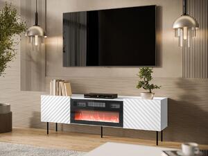 Mirjan24 TV skrinka s krbom Gretzo 180 2D, Farby: biela 5903211350511