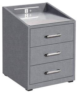 NOČNÝ STOLÍK, sivá, 47/61/46 cm MID.YOU - Nočné stolíky, Online Only