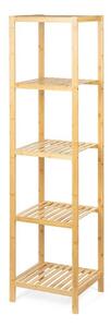 Bambusový kúpeľňový regál v prírodnej farbe 37x140 cm Skaren – Essentials