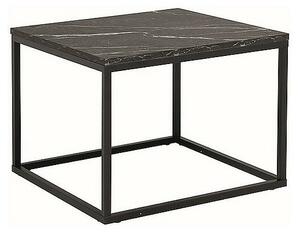 Konferenčný stolík s doskou v dekore mramor ROSSI B 60x60 čierny