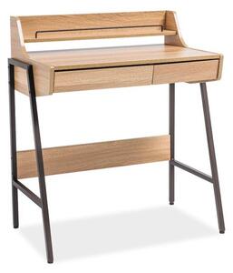 Písací stôl BORES B-168, 120x78x51, dub/čierna