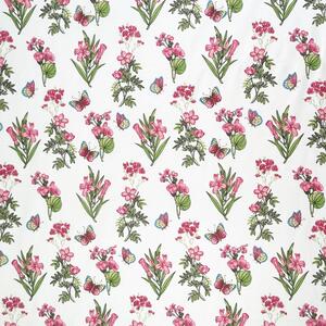 Ervi bavlna š.240cm - ružové lúčne kvety - 12830-2, metráž