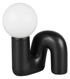 Čierna keramická stolová lampa (výška 21,5 cm) Quinn – Reality