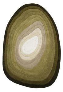 Zelený ručne tkaný vlnený koberec 160x230 cm Puddle Ombre – Flair Rugs