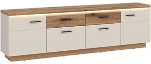SKRINKA POD TV, farba duba, kašmírová, 210/64,4/44,6 cm Hom`in - TV nábytok