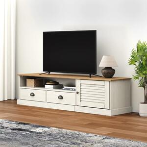TV skrinka VIGO biela 156x40x40 cm masívna borovica