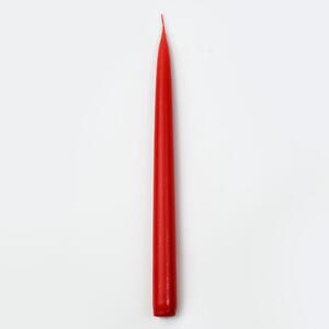 Sviečka špic červený matný 25cm