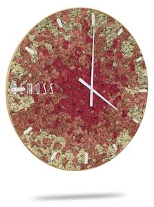 Machové hodiny BEMOSS® SPLASH Pink s ciferníkom