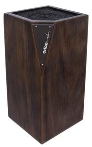 ORION Wooden drevený stojan na nože so štetinami, 11 x 11 x 23 cm