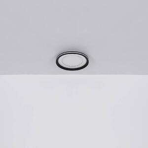 Stropné svietidlo LED Clarino, Ø 36 cm, čierna/biela, akryl
