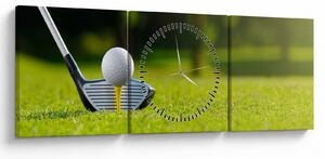 Obraz - Golf (s hodinami) (90x30 cm)