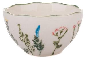 Biela porcelánová miska Flower Garden – Dakls