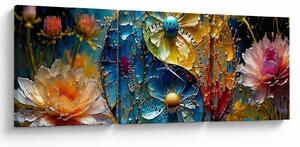 Obraz - Harmónia a rovnováha (s hodinami) (90x30 cm)