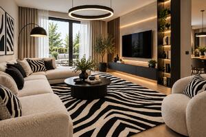 Koberec Gold WHITE 1217/18 rozmery koberec: 80x150 cm