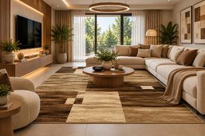 Koberec Gold Choco 1716/12 rozmery koberec: 80x150 cm