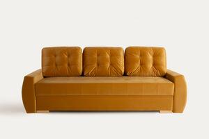 Sofa 3-osobowa rozkładana MOHIT musztardowa