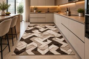 Koberec Cosmic Carving 5103 CREAM/BROWN rozmery koberec: 120x170 cm