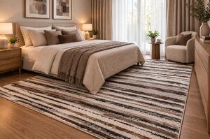 Koberec Bonanza 9202B CREAM/GREY rozmery koberec: 80x150 cm