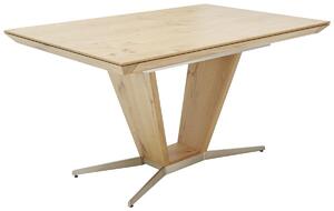JEDÁLENSKÝ STÔL, divoký dub, prírodná farba, farba duba, niklová, 140/90/76 cm Ambiente - Obývacie zostavy