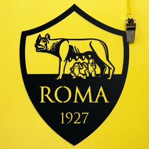 DUBLEZ | Drevený znak tímu na stenu - AS Roma