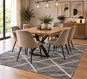 Koberec Boho 659 D.GREY/CREAM rozmery koberec: 60x100 cm