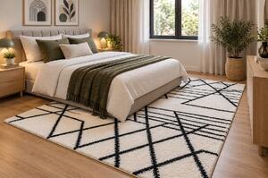 Koberec Boho 610 CREAM/NAVY BLUE rozmery koberec: 60x100 cm