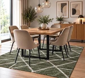 Koberec Boho 659 GREEN/CREAM rozmery koberec: 60x100 cm