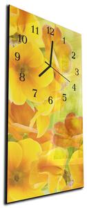 Nástenné hodiny kvet 30x60cm XII - plexi
