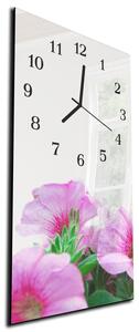 Nástenné hodiny kvet 30x60cm III - plexi