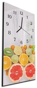 Nástenné hodiny ovocia 30x60cm VI - plexi