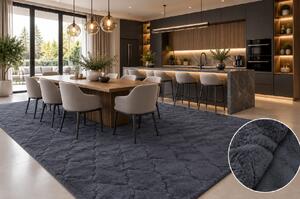 Koberec Rabbit 3D 03 NAVY BLUE rozmery koberec: 60x100 cm