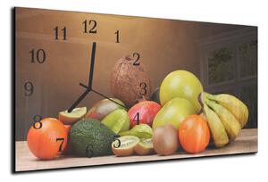 Nástenné hodiny ovocia 30x60cm XLVIII - plexi