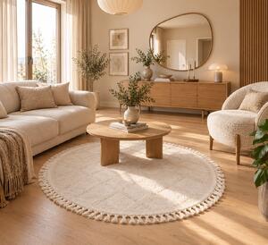 Koberec Berber 6803 IVORY-K rozmery koberec: 120x120 cm
