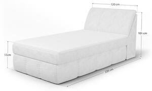 Kontinentálna posteľ LORENYO HR 120x200 cm, krémová