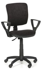 Kancelárska stolička MILANO II s podpierkami rúk, čierna