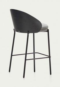 EAMY GREY pultová stolička Sivá - čierna