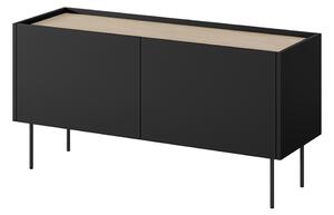 TV stolík Desin 120 cm - čierny mat / dub nagano