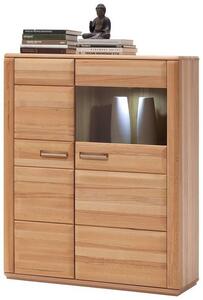 VYSOKÁ KOMODA, jadrový buk, farba buka, 107/131/38 cm Livetastic - Komody, Online Only