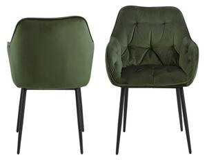Dizajnová stolička Alarik, zelená